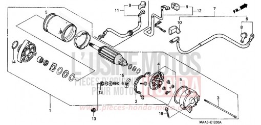 MOTORINO DI AVVIAMENTO VT1100C2W di 1998